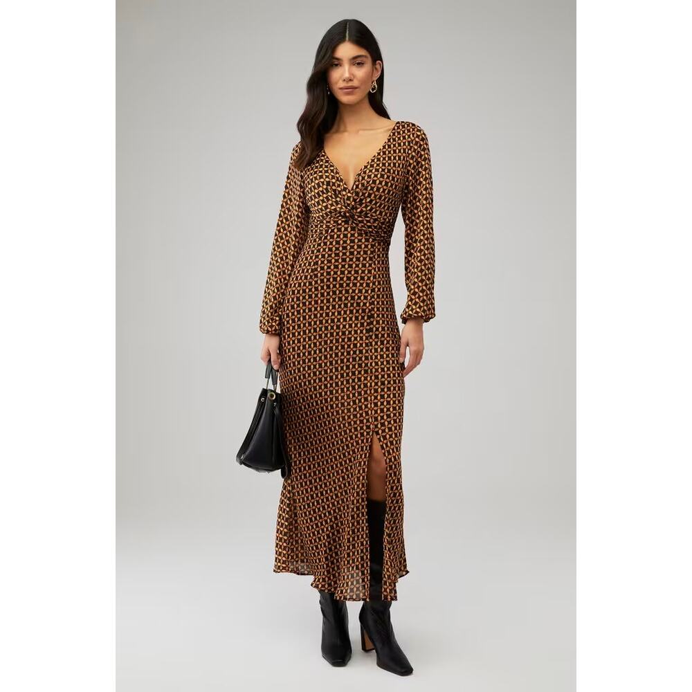 MINKPINK Valentina Maxi Dress Black Floral S NWT Sold Out - Picture 1 of 11